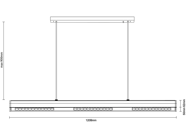 LINIA závesné svietidlo 1200 - 10003 6