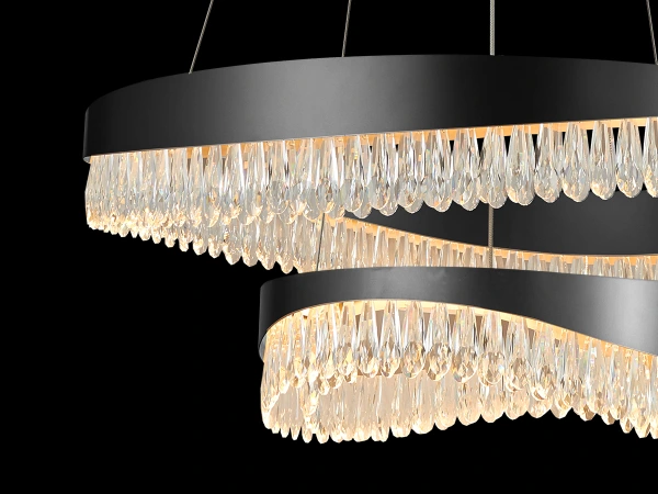 AURORA závesný krištáľový luster 800+450 - V30078 12