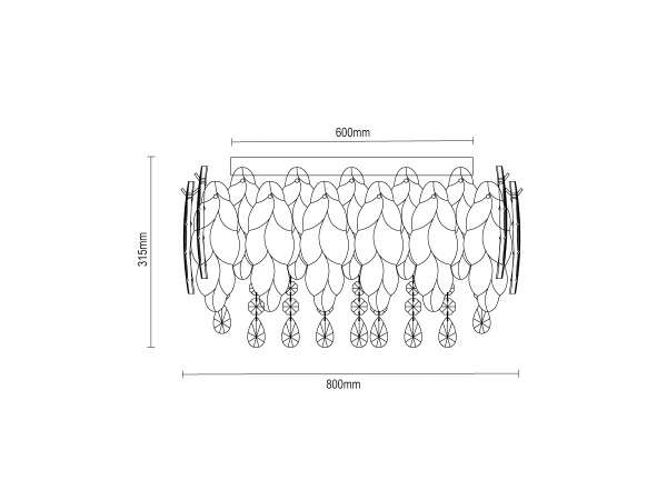 GURU stropný krištáľový luster 800 - V20108 6