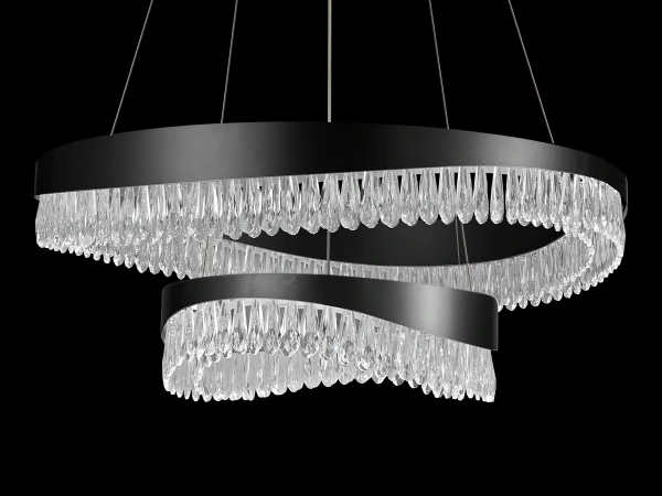 AURORA závesný krištáľový luster 800+450 - V30078 9