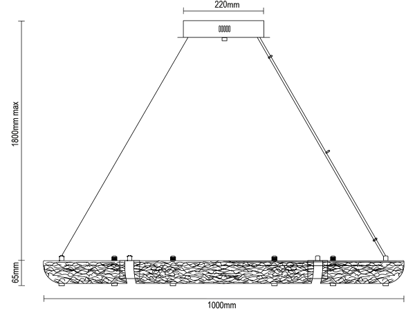 CORTEZA závesný luster 1000 - V30035 7