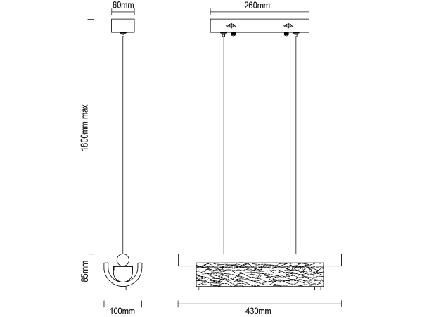 CORTEZA závesný luster 430 - V30031 7