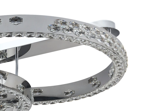 CLARIS stropný krištáľový luster 800+600 - V30009 7