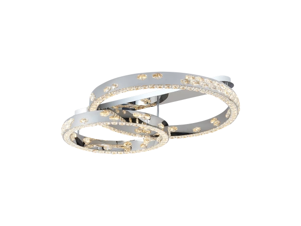 CLARIS stropný krištáľový luster 800+600 - V30009 6