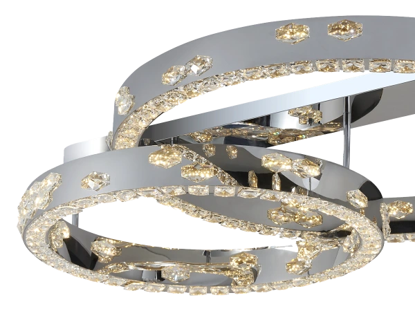 CLARIS stropný krištáľový luster 800+600 - V30009 8