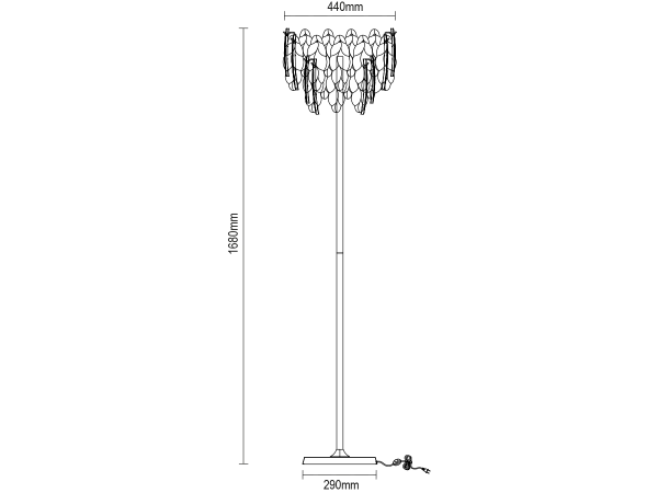 CHOREO stojaca lampa 1680 - V20121 8