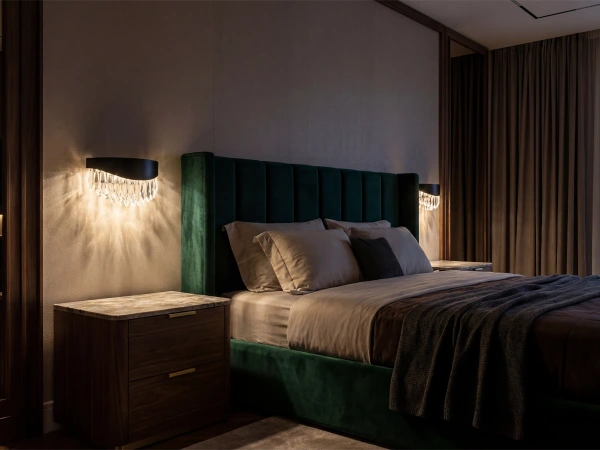 AURORA nástenný krištáľová lampa - V30081 2