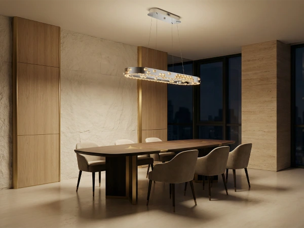 CLARIS závesný krištáľový luster 1100x320 - V30003 2