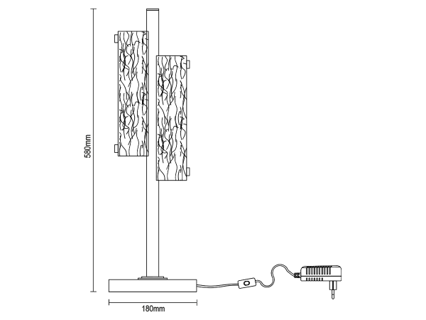 CORTEZA stolná lampa 580 - V30037 5