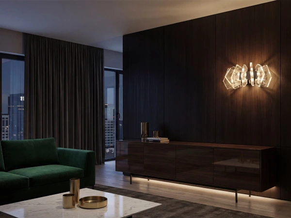 PIKASO Nástenný krištáľový luster - V30025 6