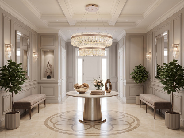 ROCOCO függesztett kristálycsillár 800+500 – V30104 1