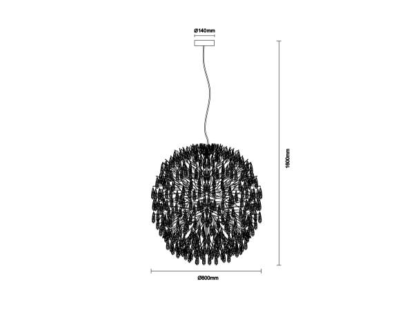 GOCCIA függő kristálycsillár 800 - V20033 7