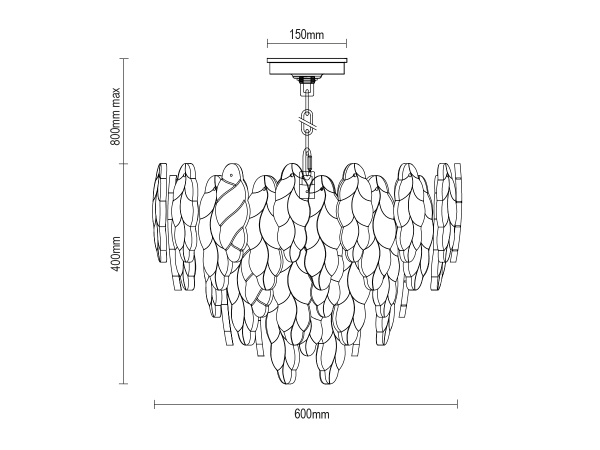 CHOREO závesný luster 600 - V20115 11
