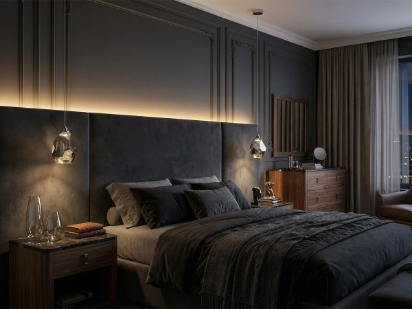 DIAMOR SMOKE závesná krištáľová lampa - V30053 3