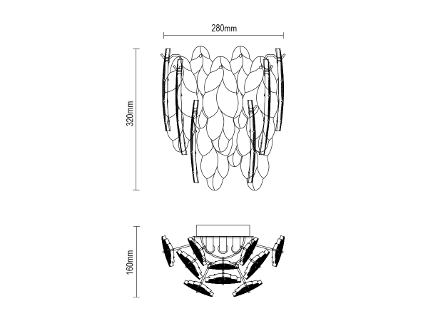 CHOREO nástenná lampa - V20119 10