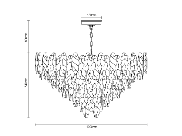 CHOREO závesný luster 1000 - V20117 11