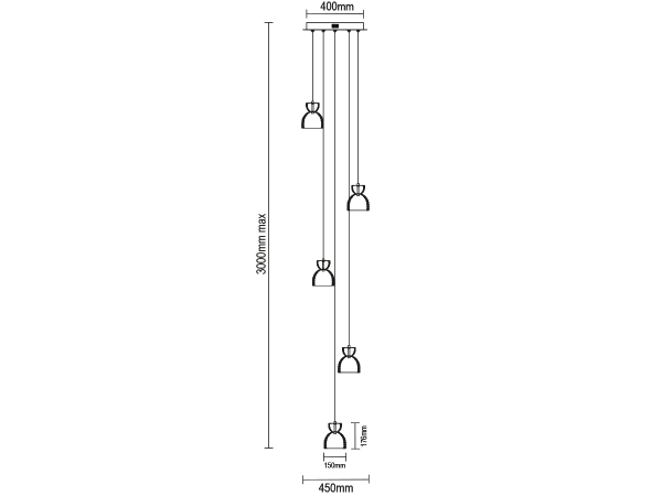 KATRIA závesná krištáľová lampa - V30044 6